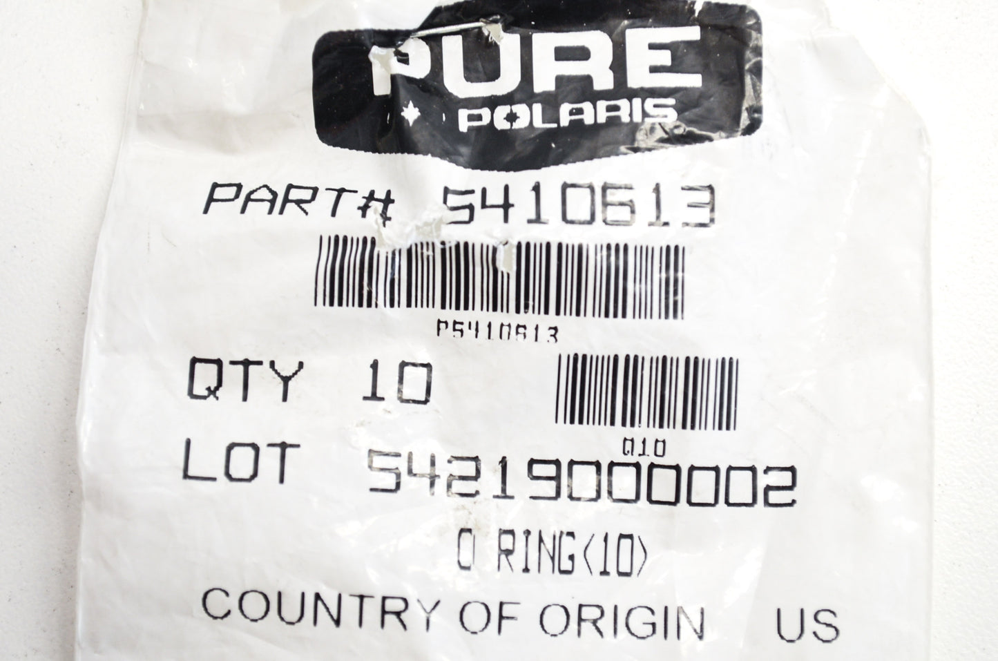 OEM Polaris 5410613 O-Ring Qty 2 NOS