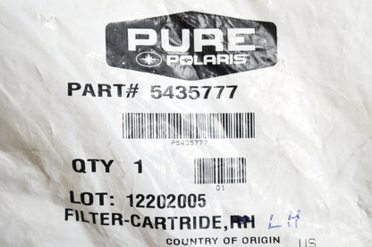OEM Polaris 5435777 Left Cartridge Filter NOS