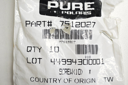 OEM Polaris 7512027 Screw Qty 3
