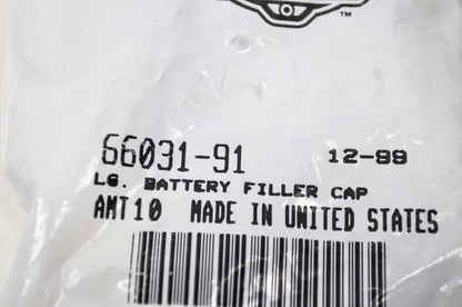 OEM Harley-Davidson 66031-91 Large Battery Filler Cap Qty 10 NOS