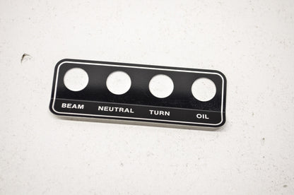 Indicator Lamp Trim Plate NOS