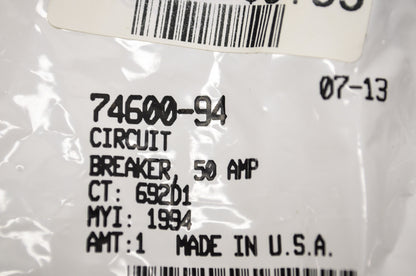 OEM Harley-Davidson 74600-94 Circuit Breaker 50 AMP NOS