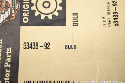 OEM Harley-Davidson 53438-92 Bulb Qty 2 NOS