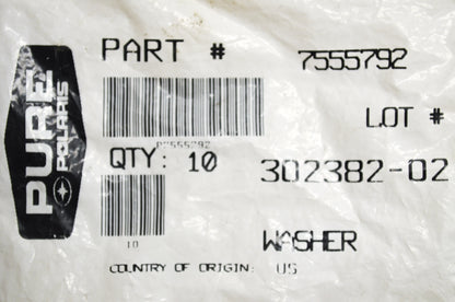 OEM Polaris 7555792 Washer Qty 5 NOS