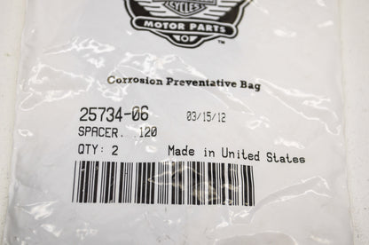 OEM Harley-Davidson 25734-06 Spacer .120 Qty 2 NOS