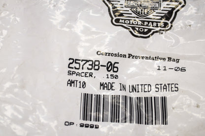 OEM Harley-Davidson 25738-06 Spacer .150 NOS