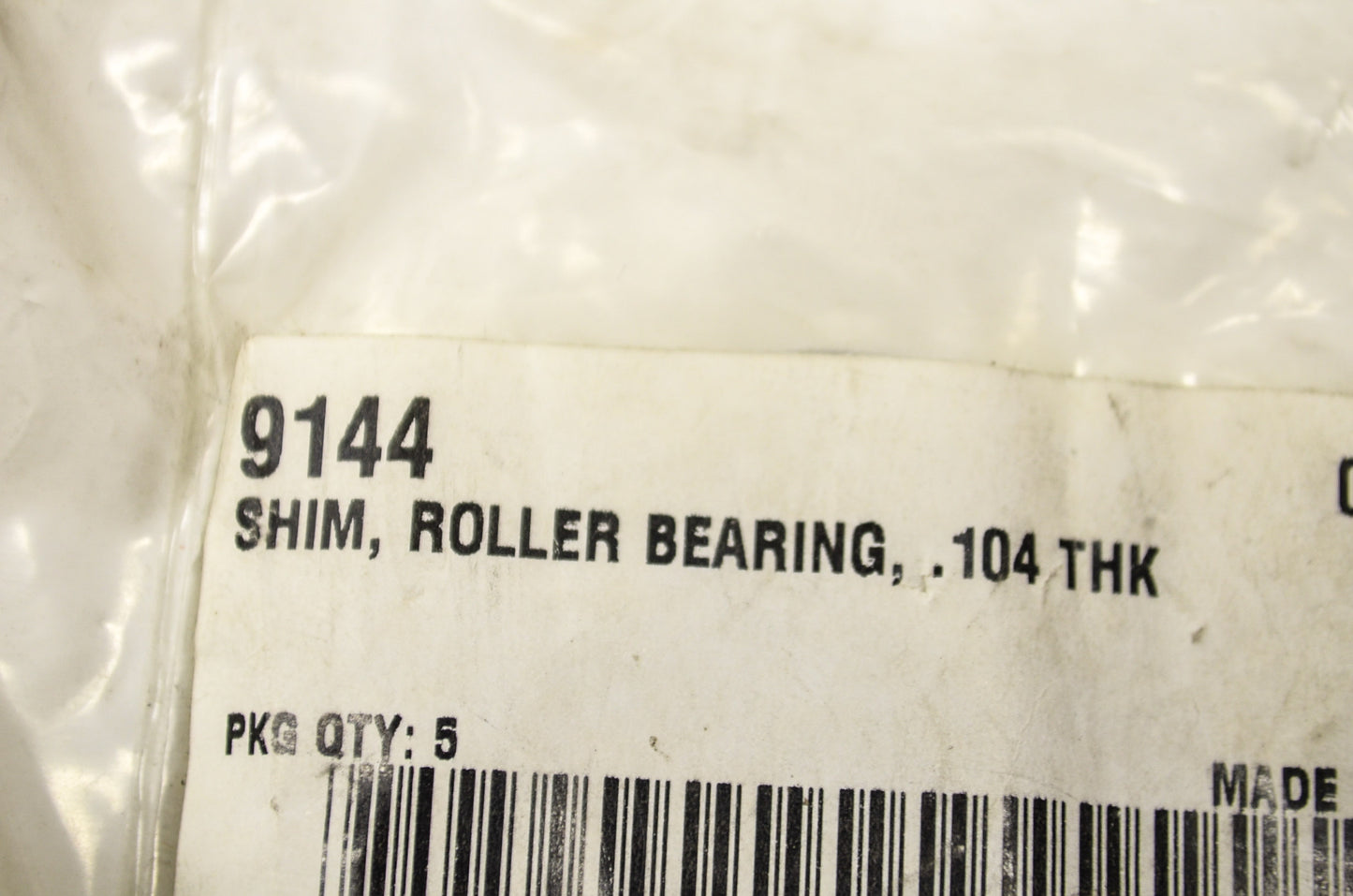 OEM Harley-Davidson 9144 Roller Bearing Shim .104 Qty 2 NOS
