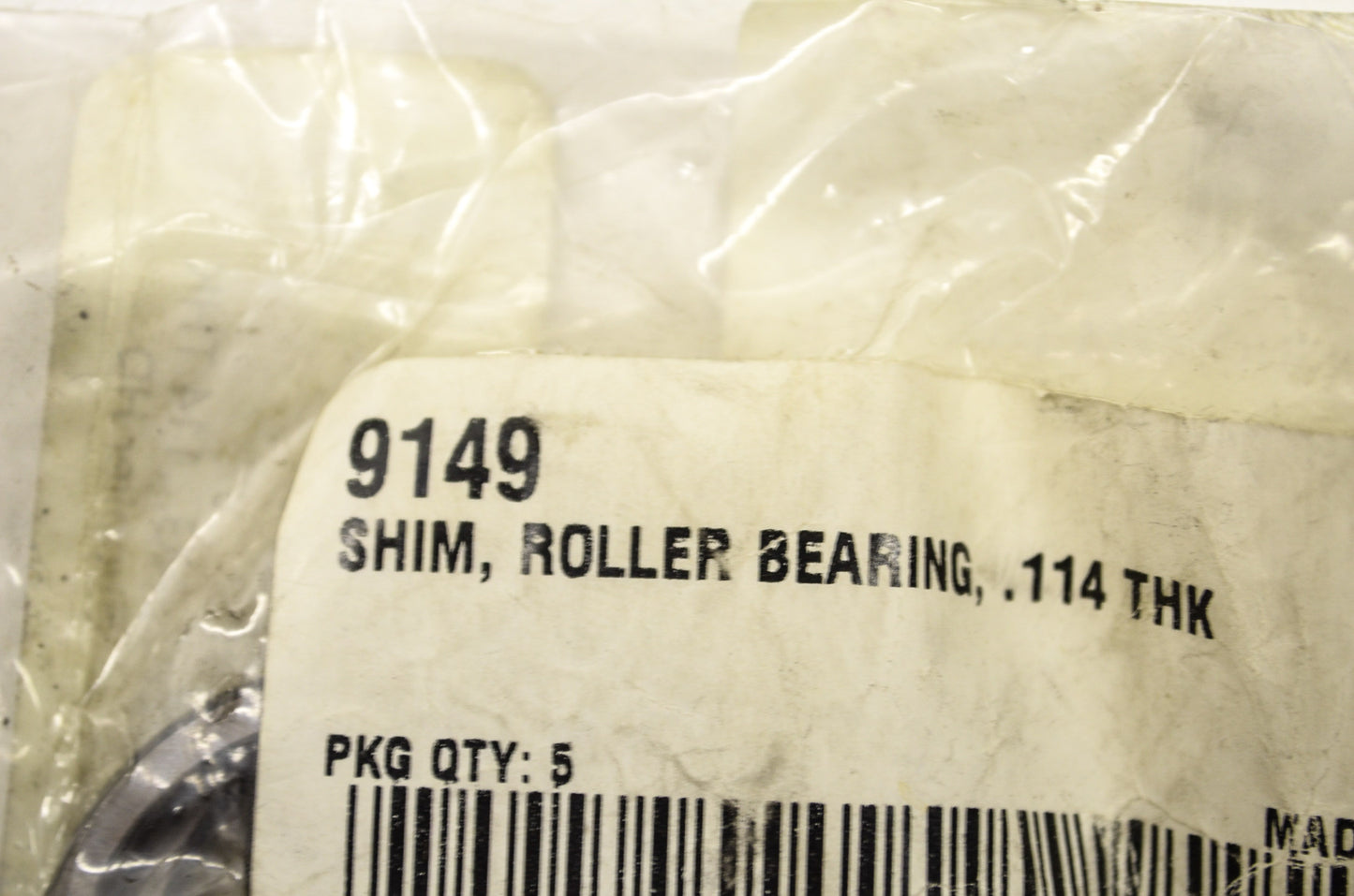 OEM Harley-Davidson 9149 Roller Bearing Shim .114 Qty 2 NOS