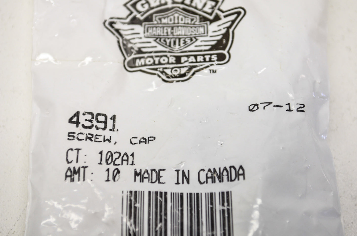 OEM Harley-Davidson 4391 Cap Screw Qty 9 NOS