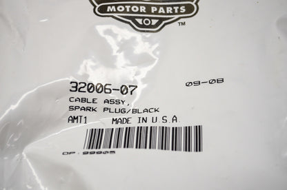 OEM Harley-Davidson 32006-07 Black Spark Plug Cable Assembly NOS