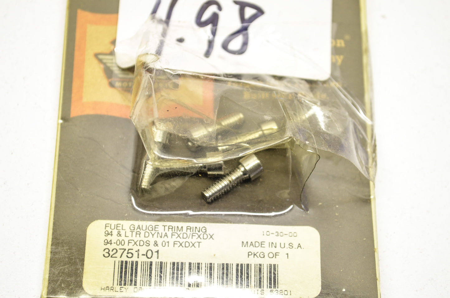 Fuel Gauge Trim Kit LTR Dyna FXD FXDX FXDS FXDXT NOS
