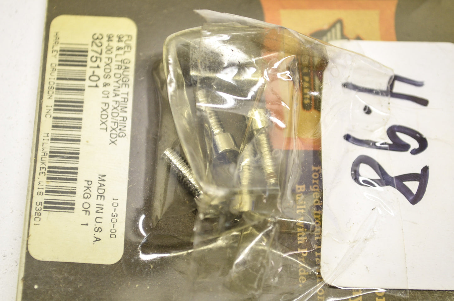 Fuel Gauge Trim Kit LTR Dyna FXD FXDX FXDS FXDXT NOS