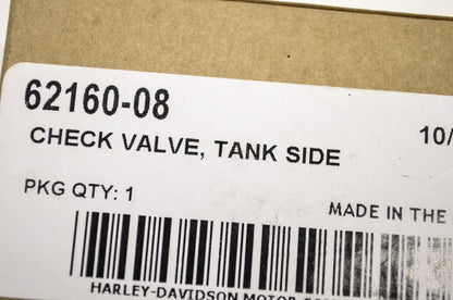 Tank Side Check Valve Dyna Street Bob Super Glide Fat Bob NOS