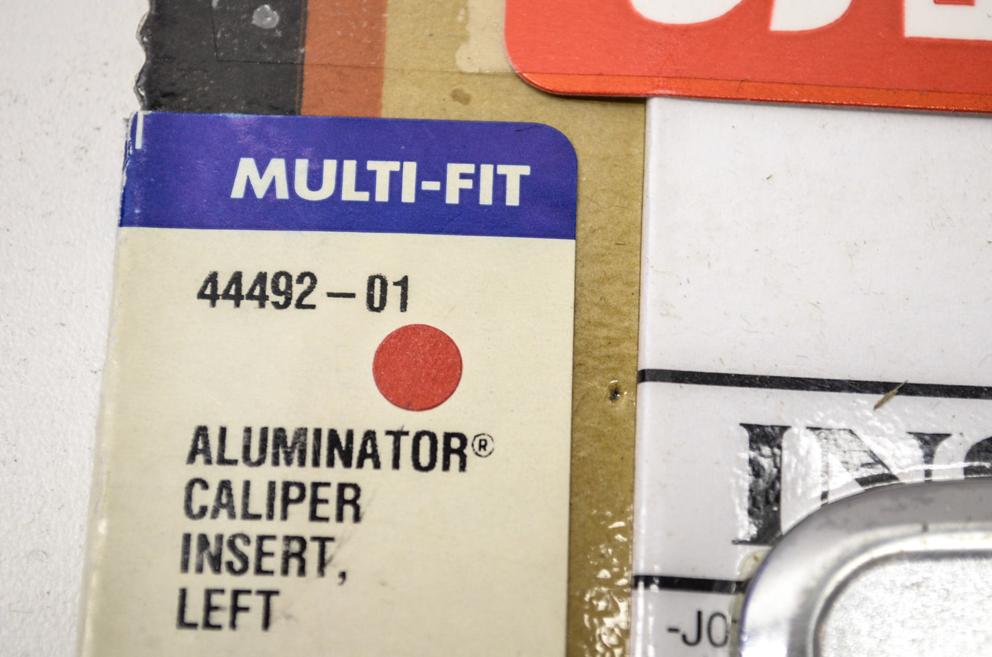 Aluminator Caliper Left Insert NOS