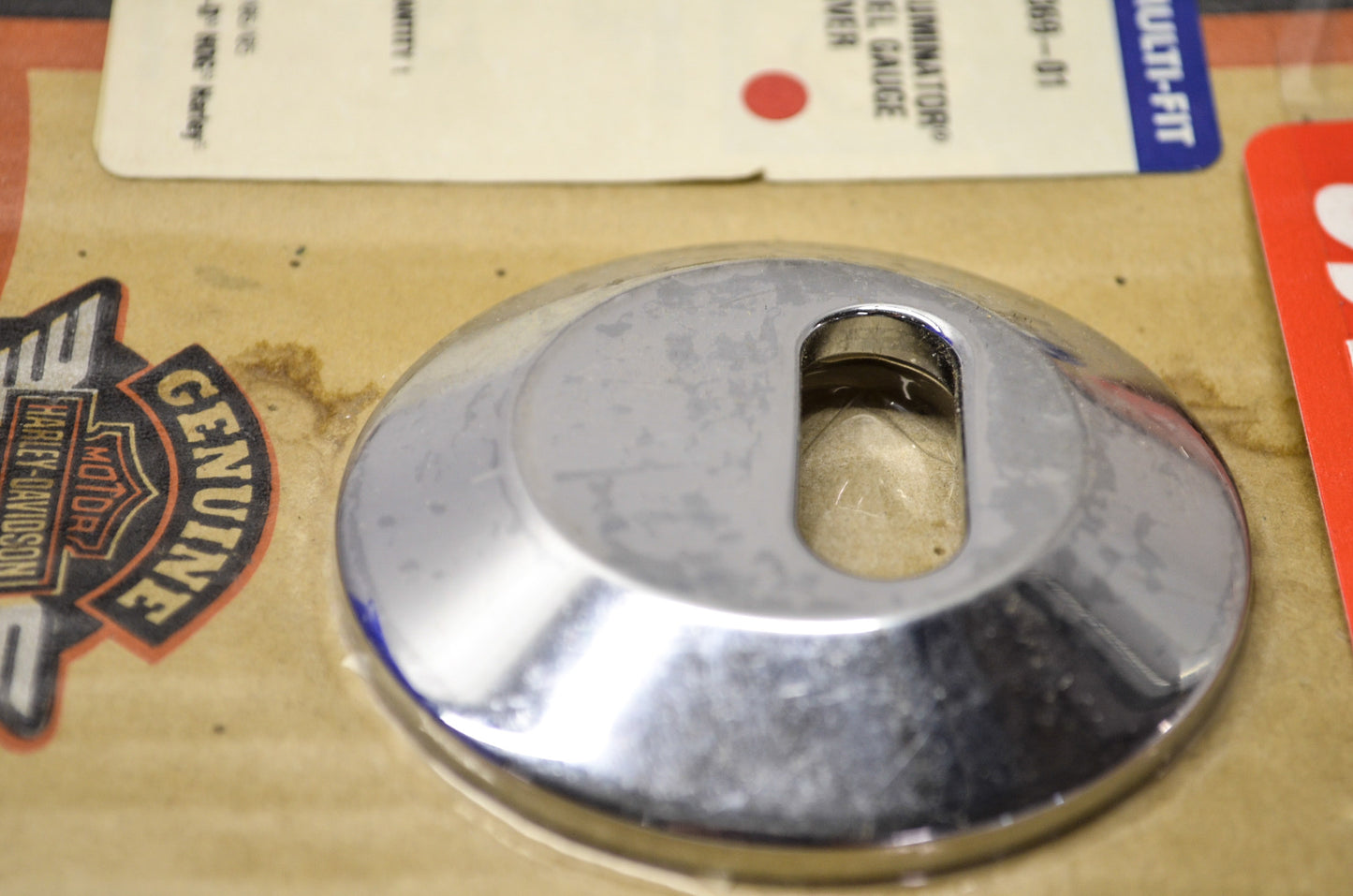 Aluminator Fuel Gauge Cover NOS