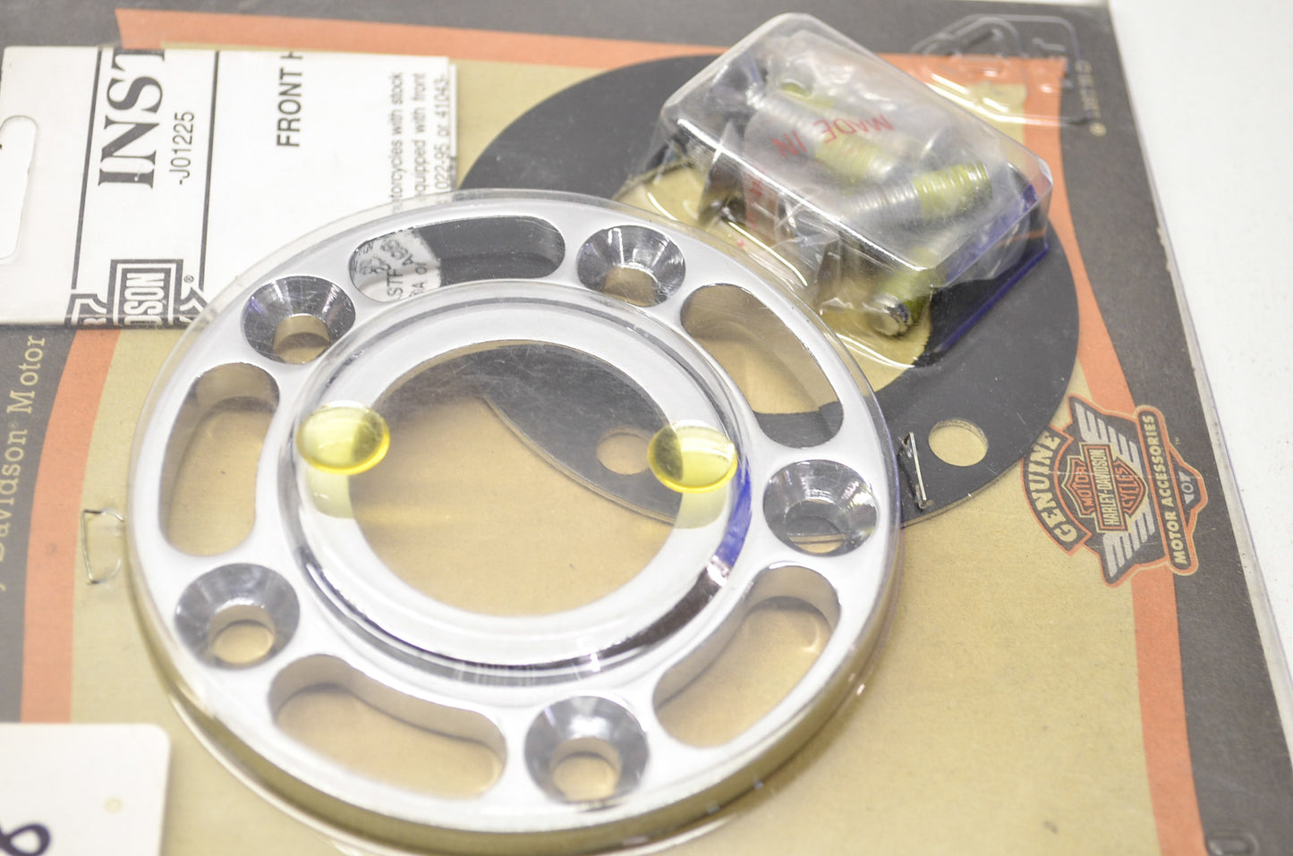 OEM Harley-Davidson 43717-99 Front Slotted Hub Cap Kit NOS