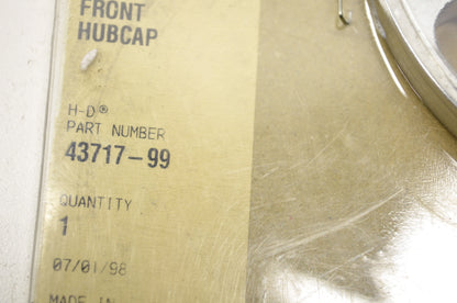 OEM Harley-Davidson 43717-99 Front Slotted Hub Cap Kit NOS