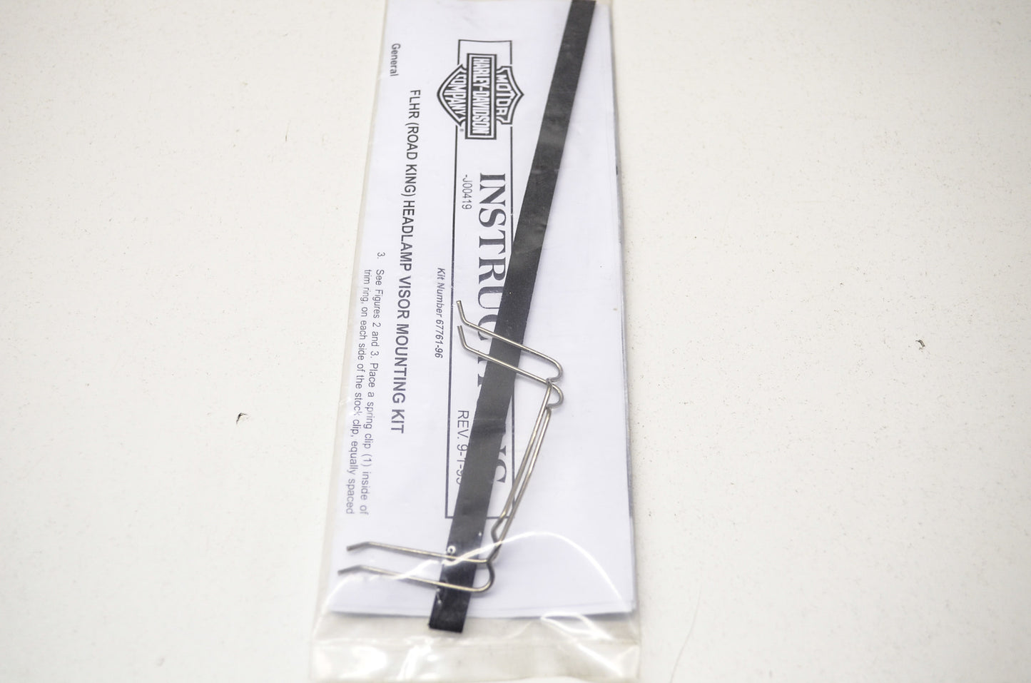 7' Headlamp Visor Mounting Kit FLHR NOS
