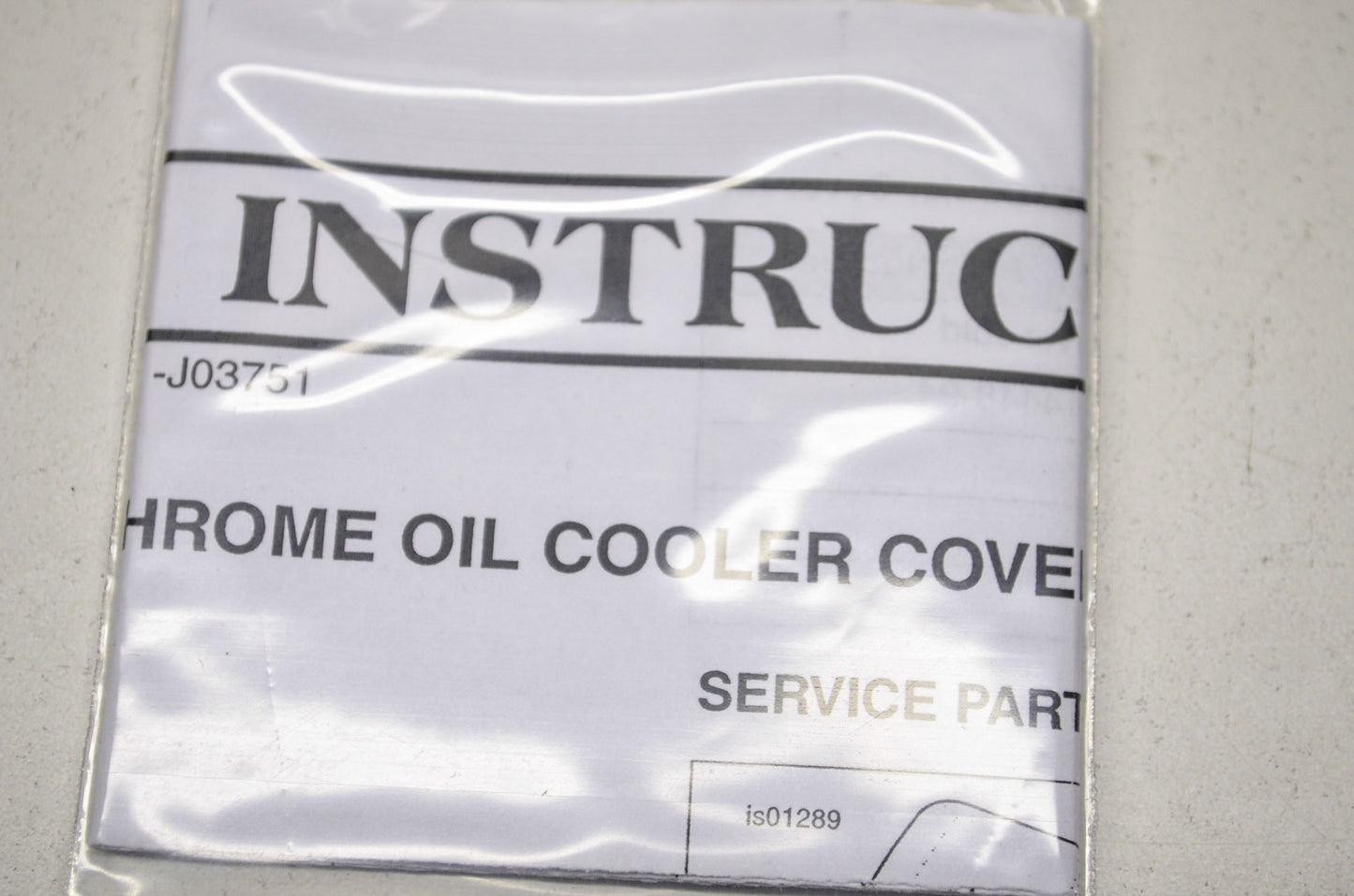 Chrome Oil Cooler Cover NOS