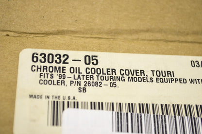 Chrome Oil Cooler Cover NOS
