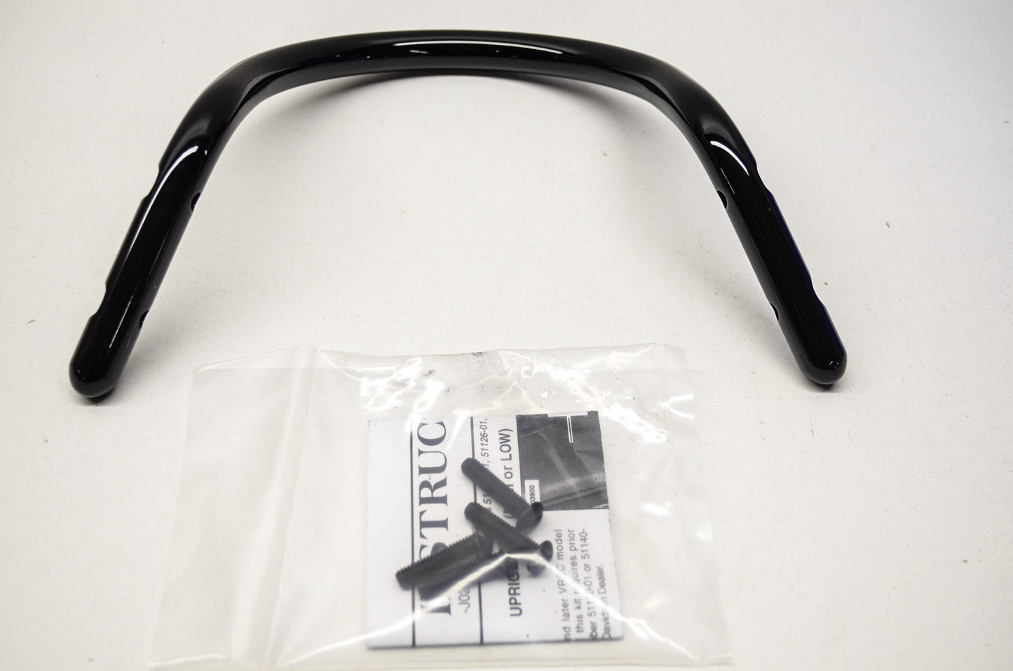 Black Mini Upright Passenger Backrest NOS