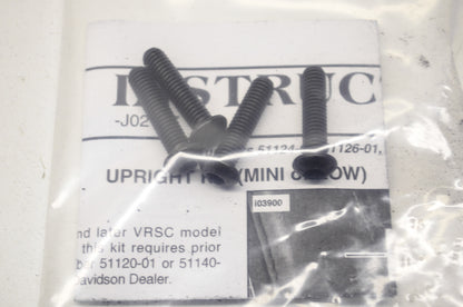 Black Mini Upright Passenger Backrest NOS