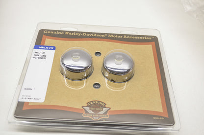 OEM Harley-Davidson 44117-07 Classic Chrome Front Axle Cover NOS
