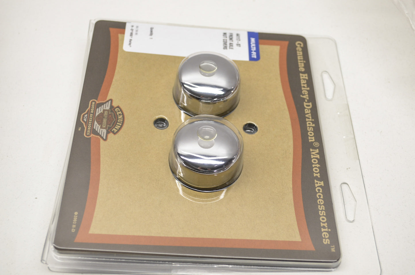 OEM Harley-Davidson 44117-07 Classic Chrome Front Axle Cover NOS