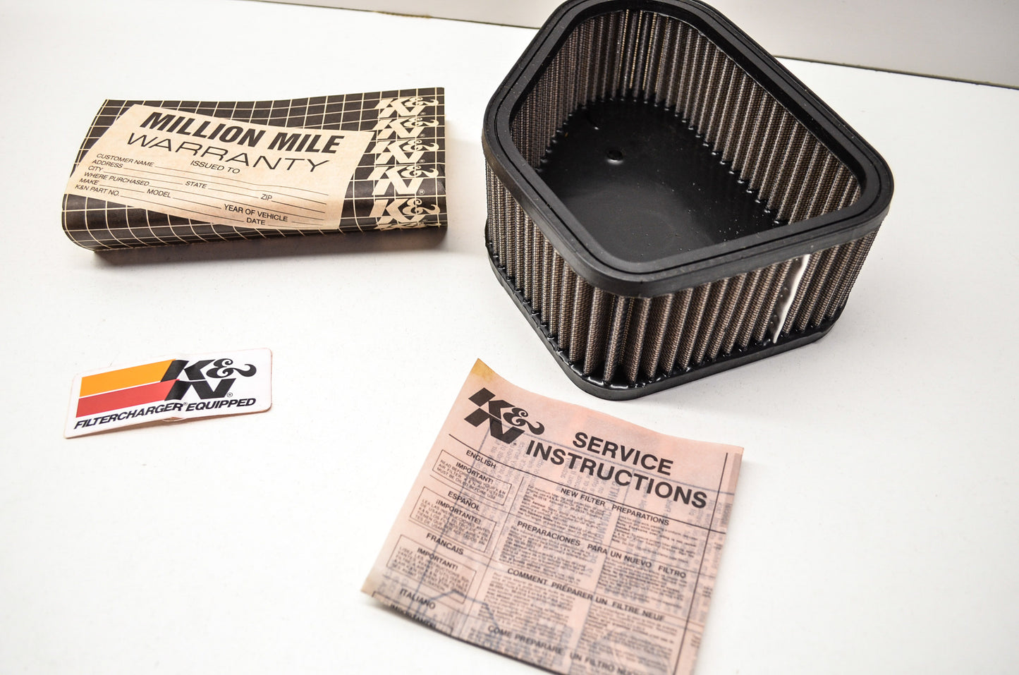 K&N Filter Element NOS