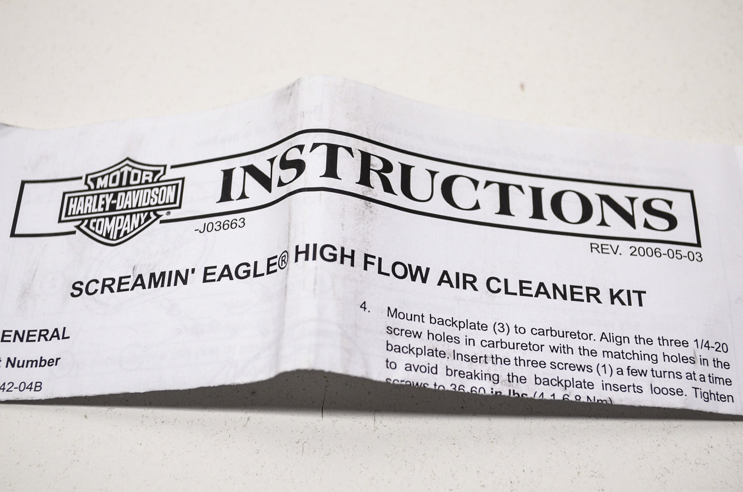 Screaming Eagle Air Filter AC Kit NOS