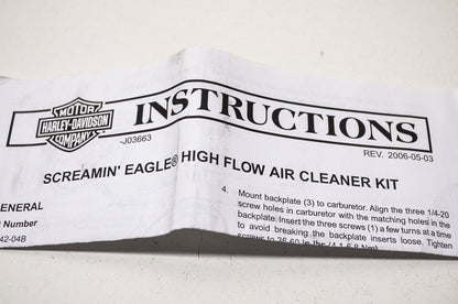 Screaming Eagle Air Filter AC Kit NOS