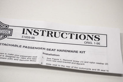 Detachable Pillion Hardware Kit FLH NOS
