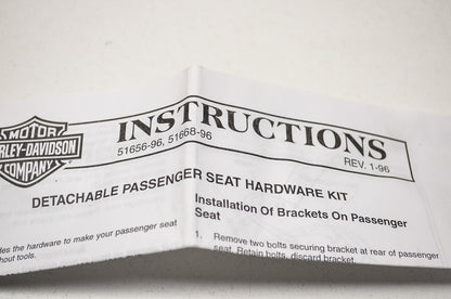 Detachable Pillion Hardware Kit NOS