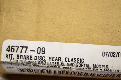 Classic Rear Brake Disk Kit 09-10 PX Custom Vehicle OPS Fat Bob NOS