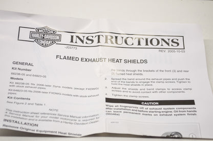 Dyna Flames Heat Shield NOS