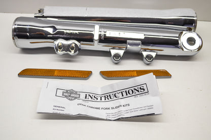 OEM Harley-Davidson 46589-06 Chrome Fork Slider Kit NOS