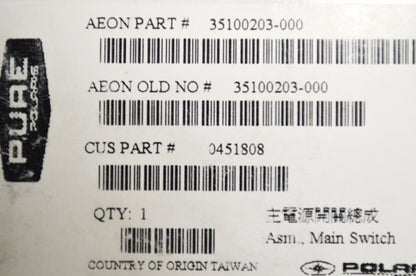 OEM Polaris 451808 Main Switch Assembly NOS