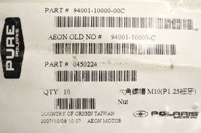 OEM Polaris 450224 Hex Nut Qty 2