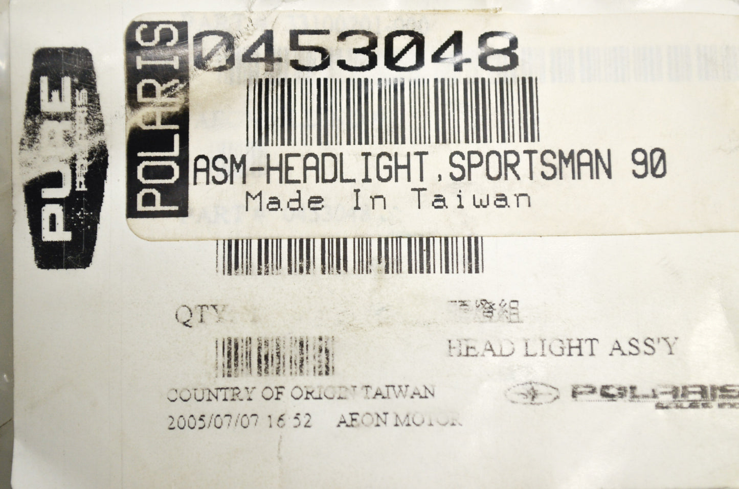 OEM Polaris 453048 Headlight Assembly NOS