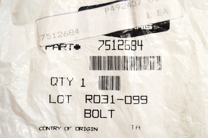 New OEM Polaris 7512684 Bolt NOS