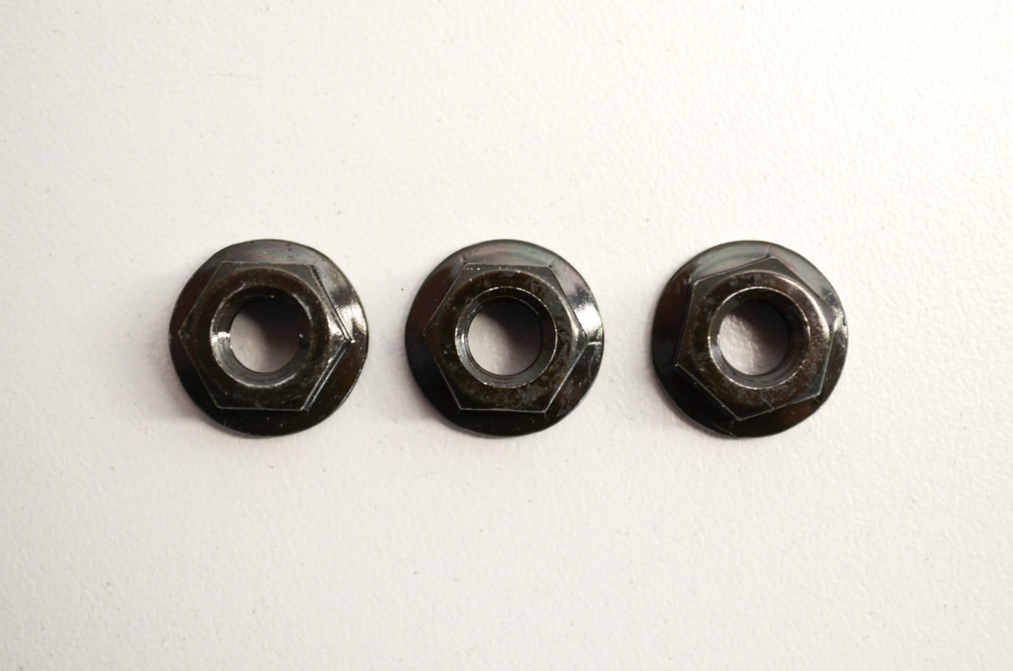 OEM Kawasaki 92015-1237 Black Flanged Nut 6mm Qty 3 NOS