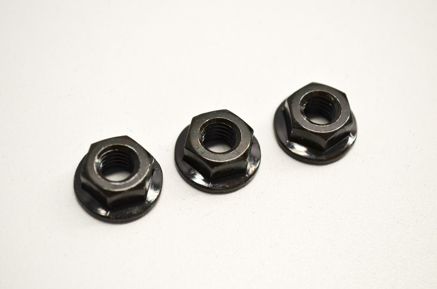 OEM Kawasaki 92015-1237 Black Flanged Nut 6mm Qty 3 NOS