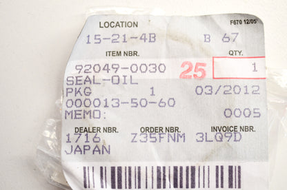 Oil Seal NOS
