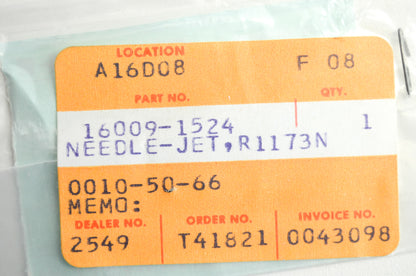 OEM Kawasaki 16009-1524 Jet Needle R1173N NOS