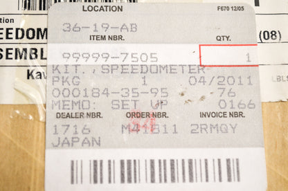 Speedometer Kit NOS