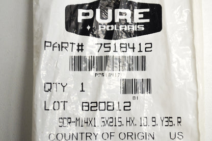OEM Polaris 7518412 Screw M14X1.5X215,HX,10.9,Y35,R NOS