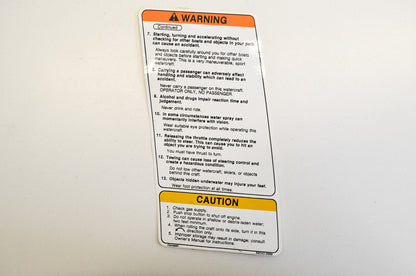 OEM Kawasaki 56040-3988 Safety Warning Label NOS