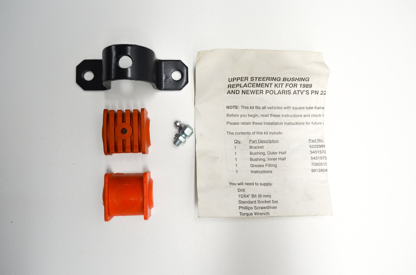 New OEM Polaris Upper Steering Bushing Kit NOS