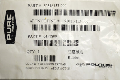 OEM Polaris 450800 Rubber Qty 3 NOS