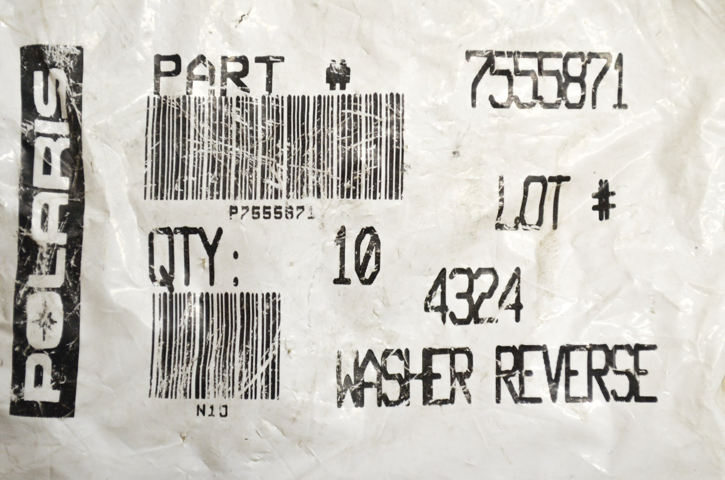 OEM Polaris 7555871 Washer Qty 3 NOS